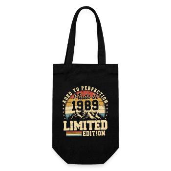 One of a kind since 1989 - Gift Bag for Bottles - black - Front