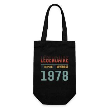 Légendaire Depuis Novembre 1978 Anniversaire - Sac à bouteille - noir - Devant