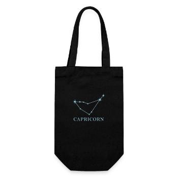 Constellation d’étoiles Signe du zodiaque Capricorne - Sac à bouteille - noir - Devant