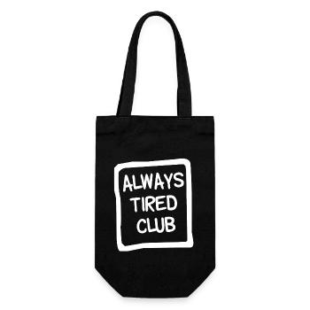 always tired Club - Geschenkbeutel für Flaschen - Schwarz - Vorne