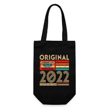 Original legendäre Hits Das Beste von 2022 - Geschenkbeutel für Flaschen - Schwarz - Vorne