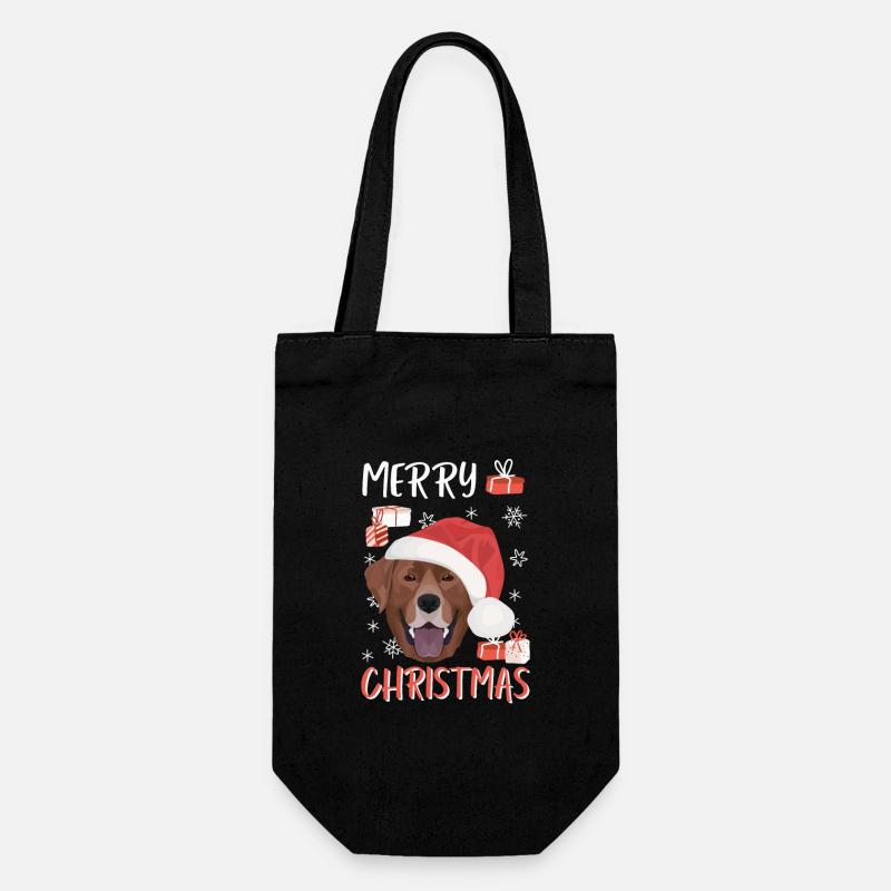 Joyeux Noël Labrador - Sac à bouteille - noir