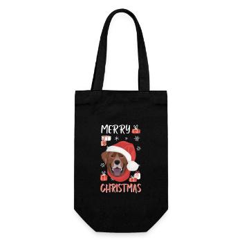 Joyeux Noël Labrador - Sac à bouteille - noir - Devant