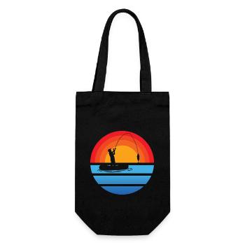 Fishing Hooks Fishing Fishing Fishing Fishing - Gift Bag for Bottles - black - Front