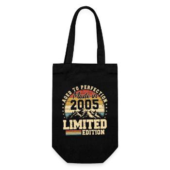 Einzigartig seiner Art seit 2005 - Geschenkbeutel für Flaschen - Schwarz - Vorne
