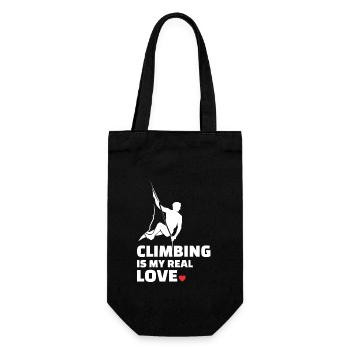 J’adore l’escalade pour tous les amoureux de la montagne - Sac à bouteille - noir - Devant