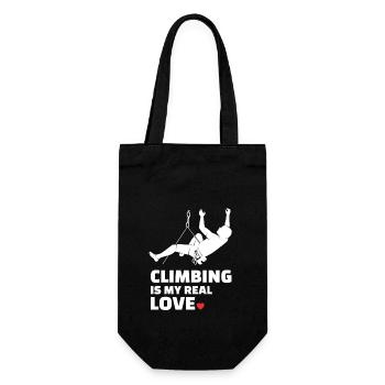 J’adore l’escalade pour tous les amoureux de la montagne - Sac à bouteille - noir - Devant