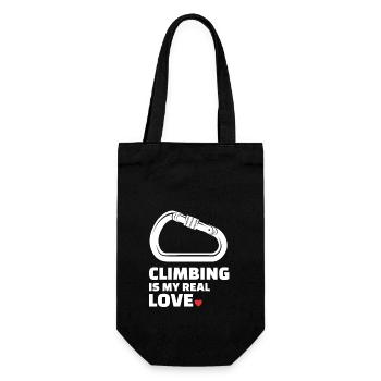 J’adore l’escalade pour tous les amoureux de la montagne - Sac à bouteille - noir - Devant