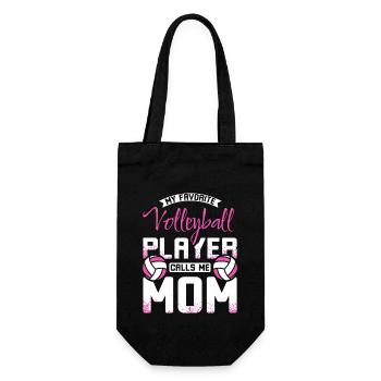 Mon joueur de volleyball préféré m’appelle maman - Sac à bouteille - noir - Devant