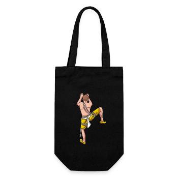 Mountaineer Climbing Climbing Wall - Gift Bag for Bottles - black - Front