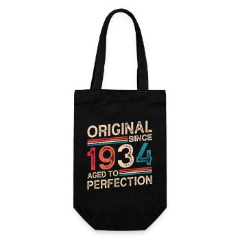 Original since 1934 Aged to perfection - Gift Bag for Bottles - black - Front