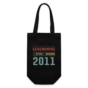 Légendaire Depuis Novembre 2011 Anniversaire - Sac à bouteille - noir - Devant