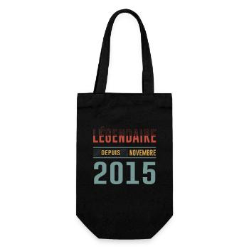 Légendaire Depuis Novembre 2015 Anniversaire - Sac à bouteille - noir - Devant