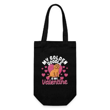 Pet Saint-Valentin Dog Lovers My - Sac à bouteille - noir - Devant