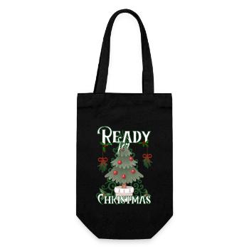 Noël - Prêt pour Noël - Arbre de Noël - Sac à bouteille - noir - Devant