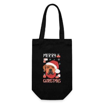 Rhodesian Ridgeback Joyeux Noël - Sac à bouteille - noir - Devant