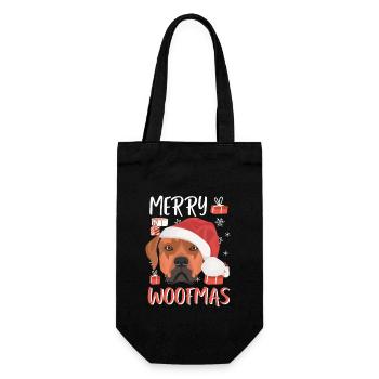 Rhodesian Ridgeback Merry Christmas - Gift Bag for Bottles - black - Front