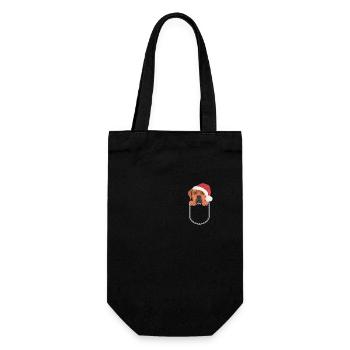 Rhodesian Ridgeback Joyeux Noël - Sac à bouteille - noir - Devant