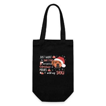 Rhodesian Ridgeback Joyeux Noël - Sac à bouteille - noir - Devant