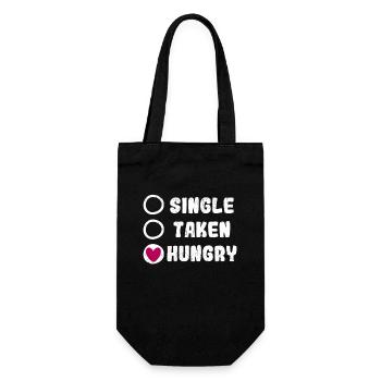 Drôle d’amour Amour Saint-Valentin Food Lover Single Taken - Sac à bouteille - noir - Devant