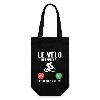 Le vélo m'appelle - Sac à bouteille - noir - Devant