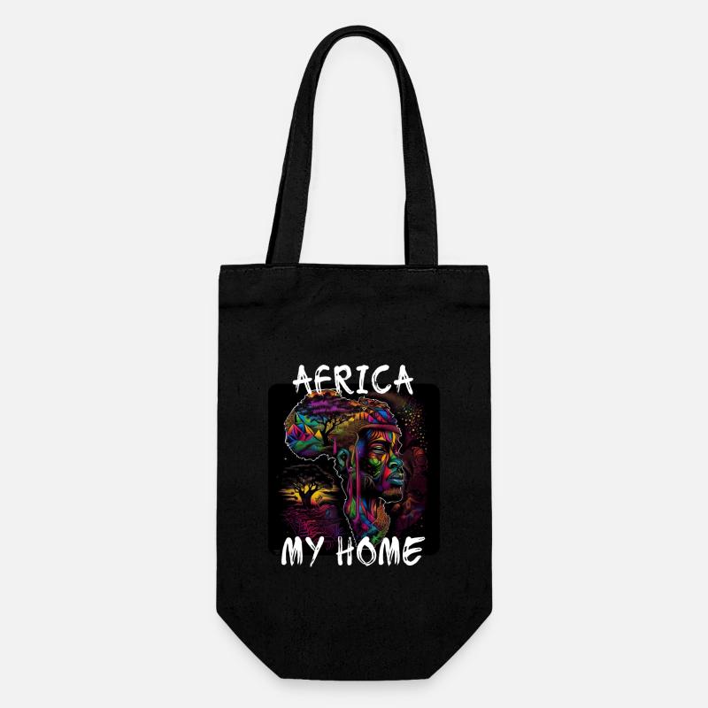 L’Afrique, ma maison 7 - Sac à bouteille - noir
