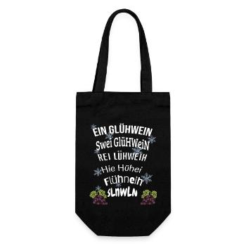 Ein Zwei Drei Glühwein - Gift Bag for Bottles - black - Front