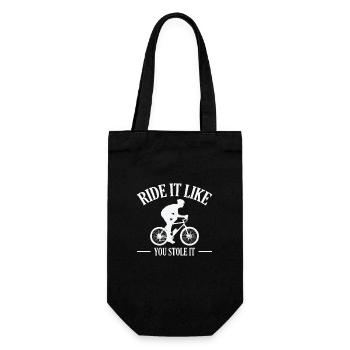 Ride it like you Stole it ride a bike - Gift Bag for Bottles - black - Front