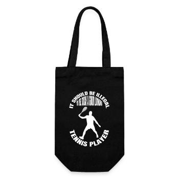 Tennis club Tennis rackets Tennis players - Gift Bag for Bottles - black - Front