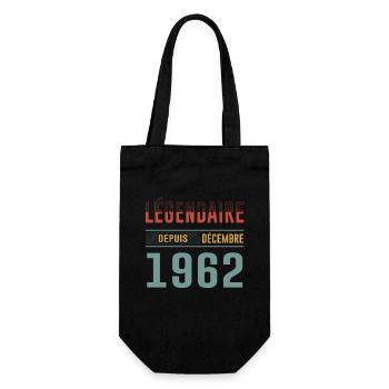 Légendaire Depuis Décembre 1962 Anniversaire - Sac à bouteille - noir - Devant
