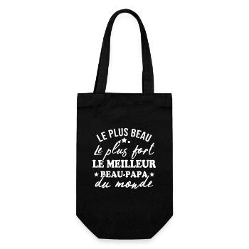 le meilleur beau papa du monde - Sac à bouteille - noir - Devant