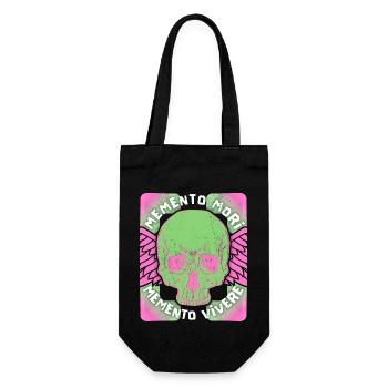 Memento Mori Memento Vivere Crâne Disant - Sac à bouteille - noir - Devant