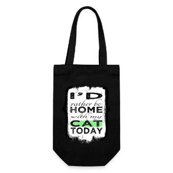 house cat kitten birthday present idea avogato fun - Gift Bag for Bottles - black - Front