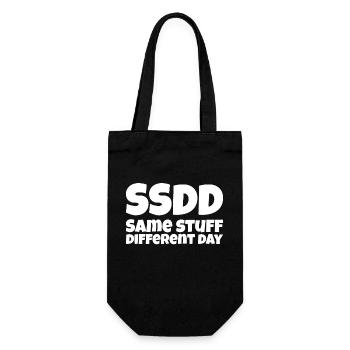 Same stuff different day - Geschenkbeutel für Flaschen - Schwarz - Vorne