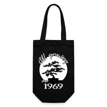 1969 Anniversaire Bonsaï arbre « Toujours en croissance"Nebari - Sac à bouteille - noir - Devant