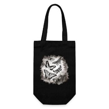 Butterflies insects - Gift Bag for Bottles - black - Front