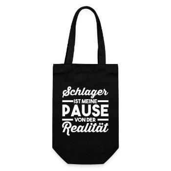 Musik Musiker Schlager - Geschenkbeutel für Flaschen - Schwarz - Vorne