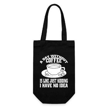 Coffee Cup Gift Coffee Coffee Bean Caffeine - Gift Bag for Bottles - black - Front