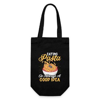 Eating Pasta Is Always A Good Idea Pasta Lover Ita - Gift Bag for Bottles - black - Front