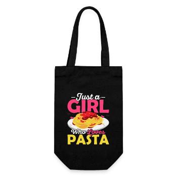 Juste une fille qui aime les pâtes cuisine italienne pâtes Lov - Sac à bouteille - noir - Devant
