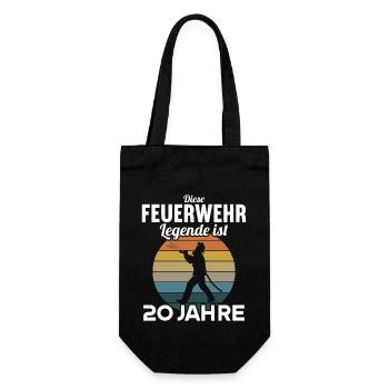 Diese Feuerwehr Legende ist 20 Jahre 20 Geburtstag - Geschenkbeutel für Flaschen - Schwarz - Vorne