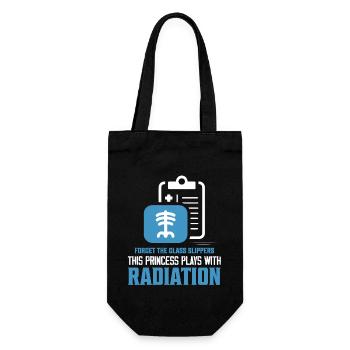This Princess Plays With Radiation Radiology Rad T - Geschenkbeutel für Flaschen - Schwarz - Vorne