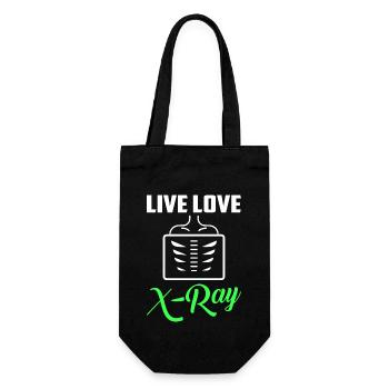 Live Love X-Ray X-Ray Rad Tech Radiology - Gift Bag for Bottles - black - Front
