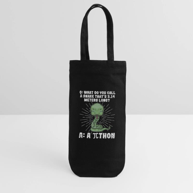 Python Snake Pithon Pi Tag Symbol Drôle de math Sac à bouteille