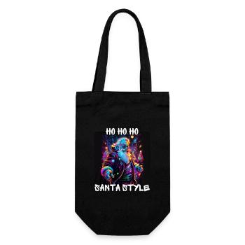Graffiti Style - Ho Ho Ho Santa Style 2 - Geschenkbeutel für Flaschen - Schwarz - Vorne