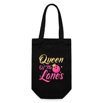 Queen Of The Lanes Team Player StrikeBowling - Gift Bag for Bottles - black - Front