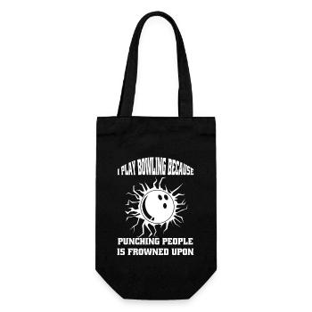 Bowling Bowler Cone Bowling Ball Bowling Gift - Gift Bag for Bottles - black - Front