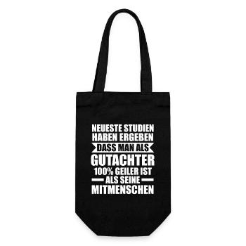 Gutachter - Geschenkbeutel für Flaschen - Schwarz - Vorne