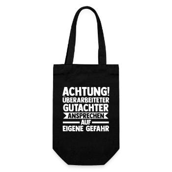 Gutachter - Geschenkbeutel für Flaschen - Schwarz - Vorne