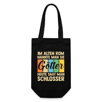 Schlosserei Schweisser Metallbauer Schlosser - Geschenkbeutel für Flaschen - Schwarz - Vorne